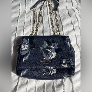 Kate Spade Briar Lane Night Rose Mini Emelyn Shoulder Bag Midnight Blue